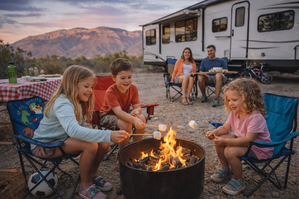 RV camping with kids Albuquerque