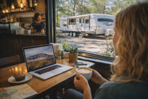 coffee shops near Albuquerque RV Park