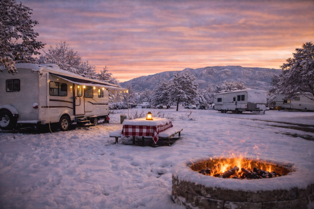 winter RVing Albuquerque