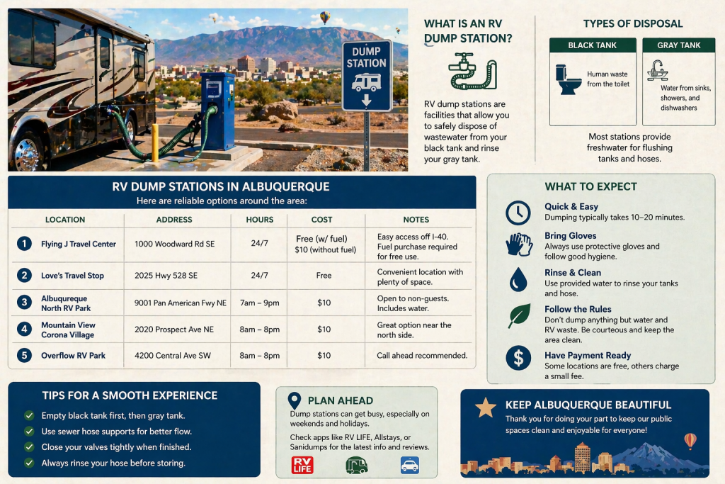 RV dump stations Albuquerque