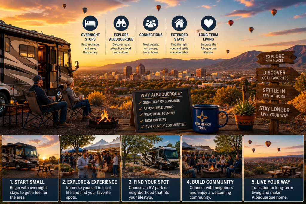 long-term RV living Albuquerque