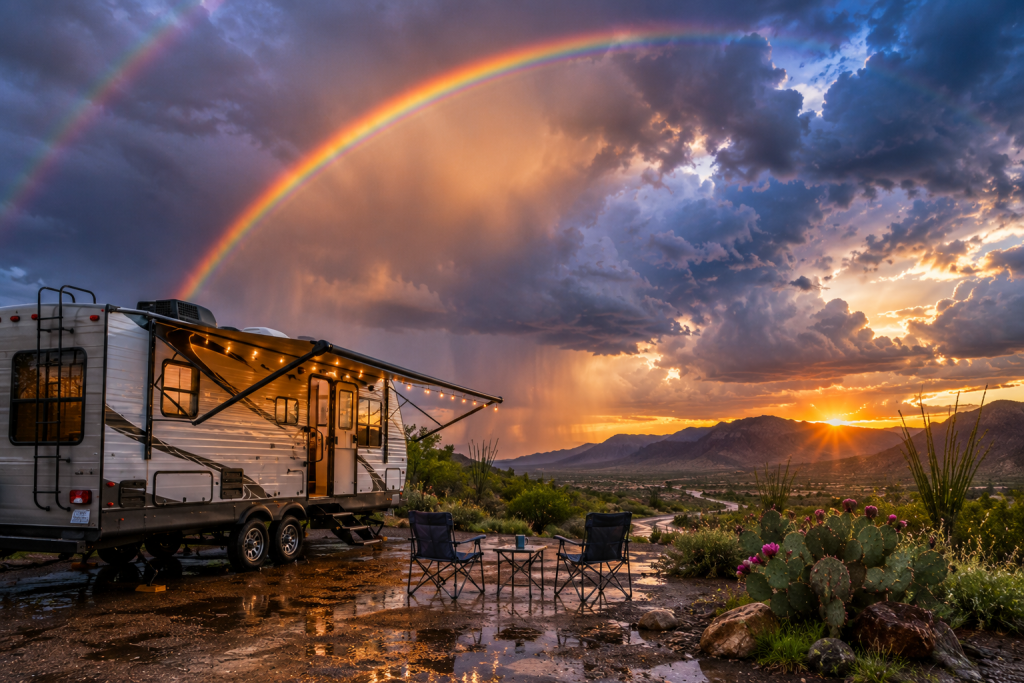 new mexico monsoon season rv in albuquerque