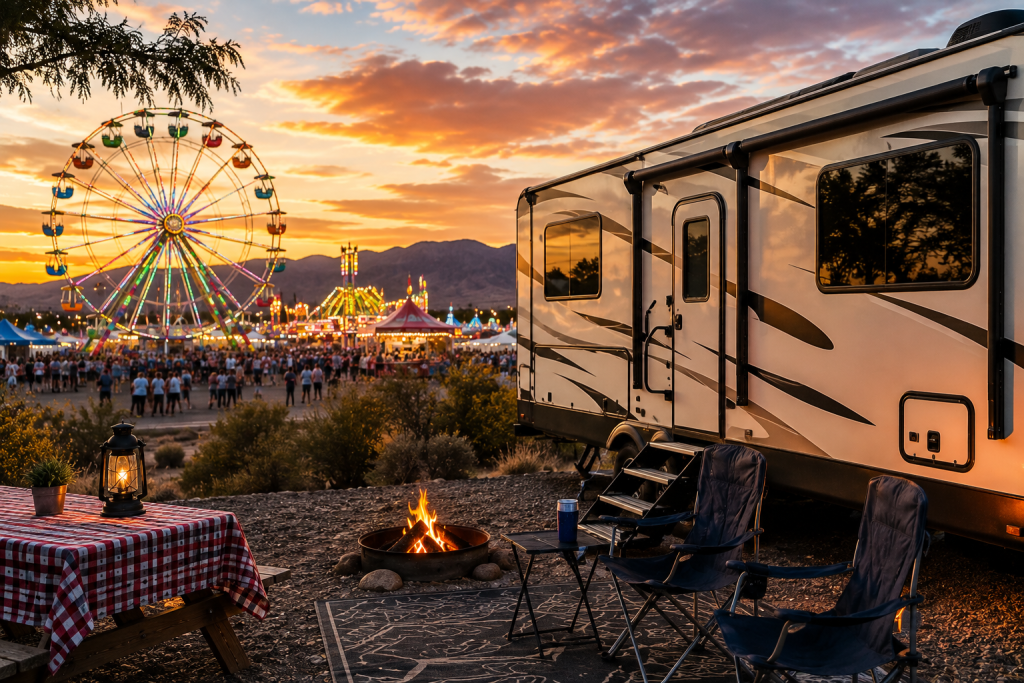 New Mexico State Fair RV parking in Albuquerque