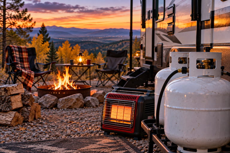 rv propane usage cold weather in abq